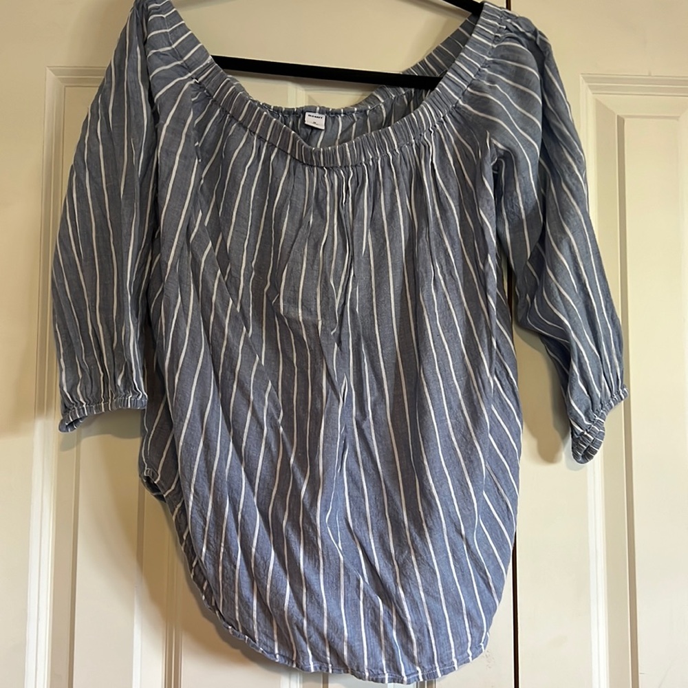 Old Navy 3/4 sleeve off the shoulder shirt.